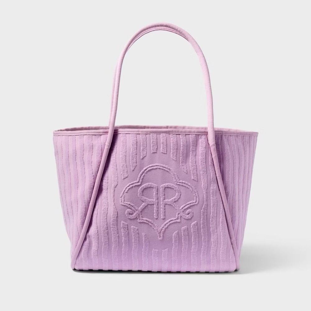 Roller Rabbit Lavender Embossed Logo Tote- NWT